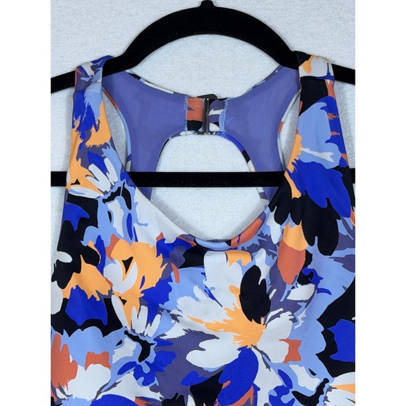 Athleta Maldives Bra Cup Tankini Swim Top Women's 40DD/DD Floral Recycled UPF - Picture 3 of 6